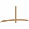 Ekena Millwork Bellingham Timber Gable Bracket, Western Red Cedar, 108"W x 40"H x 1 1/2"D x 3 1/2"F, 9/12 Pitch GBW108X40X0204BEL00SWR - alternate 2